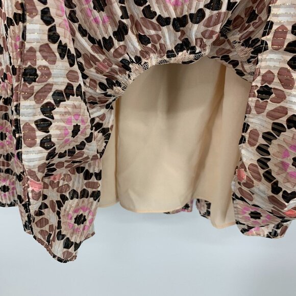 Kate Spade Dress Silk By The Pool Floral Print Mosaic Flutter NWT - Picture 6 of 13